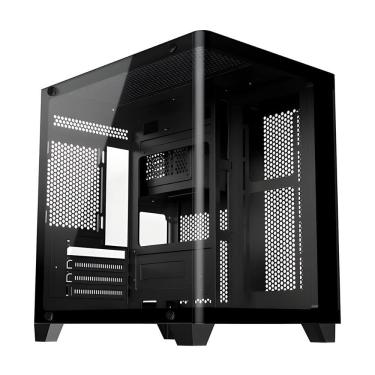 Imagem de Gabinete Gamer Aquário K-Mex L4RE - Vidro Temperado - Micro-ATX - Preto - CGL4RERH001CB0X