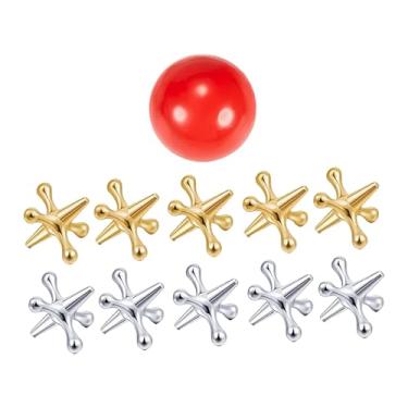 Imagem de Dynwave Conjunto de jogos Jacks Mini Brinquedo para crianças e adultos Brinquedo de mesa Resistente Entretenimento Enchimentos de meia Atividades de mesa