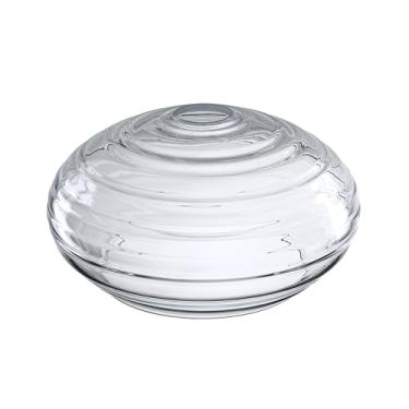 Imagem de 1 pacote de substituição de persiana de vidro transparente, capas de luz para ventilador de teto, abajures de tambor de vidro para candelabro, arandelas de parede, luminária pendente, tamanho