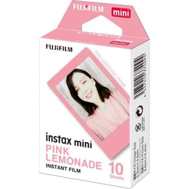 Imagem de Fujifilm Pacote de mini filmes variados Instax – folha de contato, cinza pedra, granulado, arco-íris, limonada rosa, cauda de sereia – (10 folhas) – compatível com mini câmeras (limonada rosa/10
