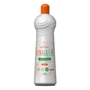 Imagem de Limpador Multiuso 500ml Hipoalergênico Natural Orgânico Ação Clareadora Limpa Banheiros Cozinhas Elimina Mofo Mau Cheiro Bactérias (Laranja)
