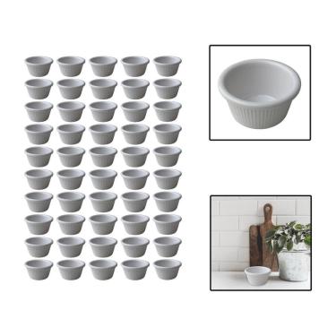 Imagem de Kit 50 Molheiras Melamina Shoyu Molhos Ketchup 8 Cm 80Ml