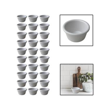 Imagem de Kit 30 Molheiras De Melamina Shoyu Molhos Ketchup 6,5Cm 50Ml