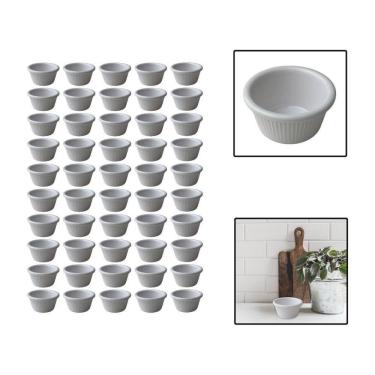 Imagem de Kit 50 Molheiras De Melamina Shoyu Molhos Ketchup 6,5Cm 50Ml