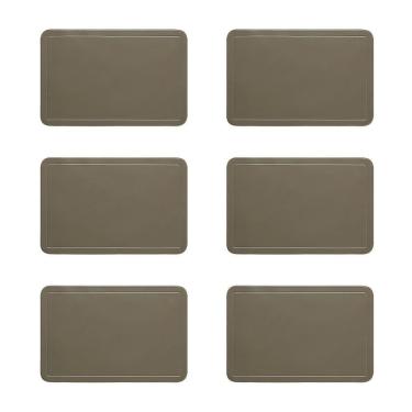 Imagem de Jogo Americano Copa E Cia 6 Peças Pvc Color Fendi