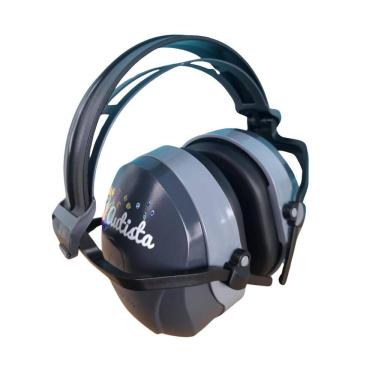 Imagem de Abafador De Ruido Barulhos Autistas Cinza Proteção De 26 Db