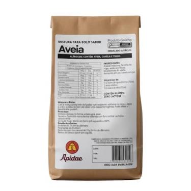 Imagem de Mistura para Bolo de Aveia Apidae Zero Lactose Fit Saudável 400g