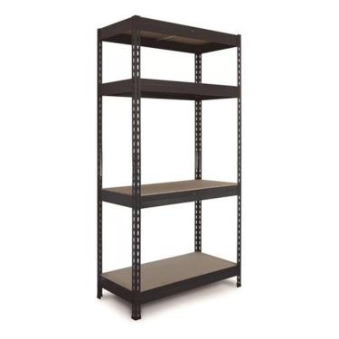 Imagem de Estante De Aco E Madeira 4 Prateleiras 176X75X40Cm Fixser
