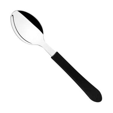 Imagem de 24 Colher De Mesa Inox Tramontina Leme Preto