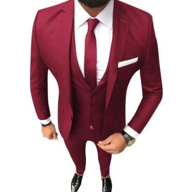 Imagem de Terno Slim Masculino Lançamento LS TERNOS Paletó + Calça Corte Italian