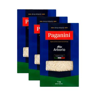 Imagem de Kit 3x: Arroz Arbóreo Italiano Paganini 1kg