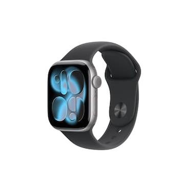 Imagem de Apple Watch Series 11 GPS+ Cellular 42mm Cinza-Espacial Pulseira M/G Esportiva Preta