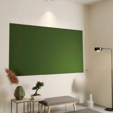 Imagem de Cortina Painel Blackout Para Sala Quarto Cozinha Impermeável Antivento Com Design Moderno(verde,135X215)
