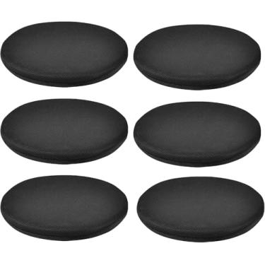 Imagem de Almofada De Assento Redonda Almofadas De Cadeira 40cm Almofada De Cadeira De Espuma De Memória Destacável Conjunto De Almofadas De Almofada De Cadeira De Jantar Conjunto De 6 Para Cadeiras