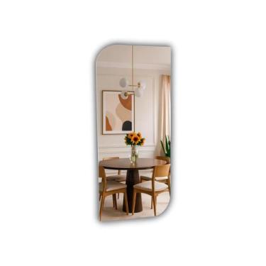 Imagem de Espelho Orgânico Design Moderno sem Moldura 80x35 Brinovar