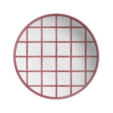 Imagem de Conjunto Com 6 Pratos Fundo Coup Pink Trace 25Cm - Alleanza Cerâmica