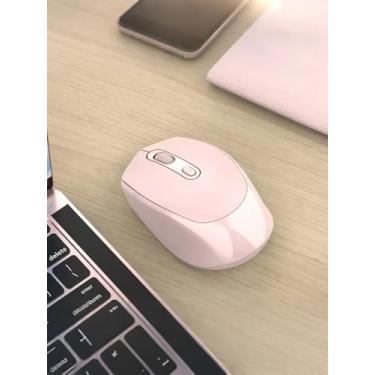 Imagem de Mouse sem fio de 2,4 G para laptop, mouse óptico sem fio fino sem fio silencioso, 1600 DPI para Windows/Mac/MacBook Pro/Air/HP/Dell/Lenovo/Acer, rosa