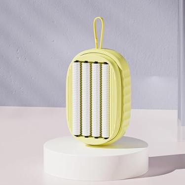 Imagem de Escova de limpeza doméstica, escova de limpeza com aderência confortável, amarela