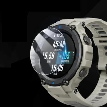 Imagem de 1 peça de protetor de tela transparente para relógio inteligente Huami Amazfit T REX 3 acessórios películas de hidrogel de proteção macia e filme temperado (filme temperado)