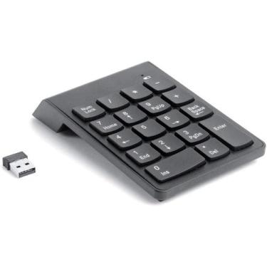 Imagem de Teclado numérico sem fio 2.4G para laptop PC Slim Compact - yiweisai