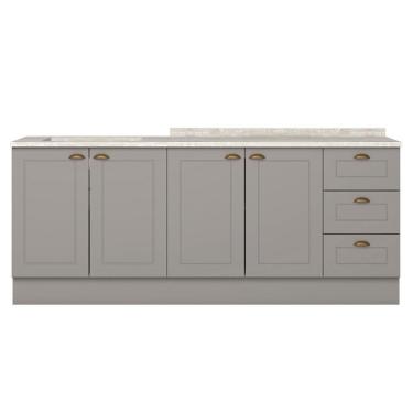 Imagem de Balcao Tampo 120 Cm Balcao Cooktop 80 Cm  Calcare Henn