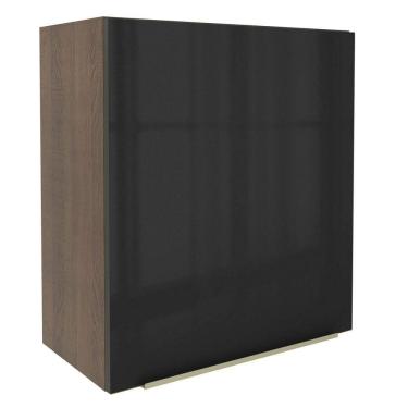 Imagem de Armário Aéreo Madesa Lux 60cm 1 Porta Rustic e Preto