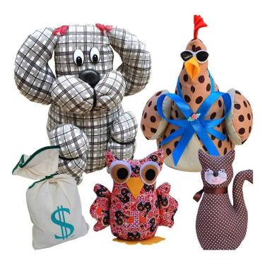 Imagem de Peso De Porta Aparador Calço Moderno Tecido Artesanal Apoio