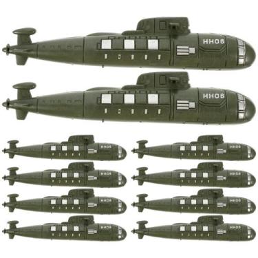 Imagem de Brinquedos submarinos Yardwe Simulated Submarine Toys 10 unidades verd