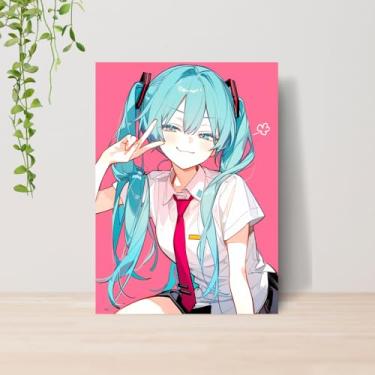 Imagem de Genérico, Quadro Miku Vocaloid A4 | Placa MDF 005