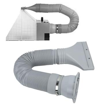 Imagem de Asixxsix Kit de Mangueira de Extensão de Exaustão para Cabine de Pulverização de Aerógrafo Hobby, Mangueira Flexível que Se Estende até 5,6 Pés (67 polegadas), para Modelo de Pintura,