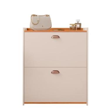 Imagem de Sapateira 2 Andares Mell New Organizadora com Banco 2 Portas Basculantes Hall de Entrada(CLOSET OFF WHITE/