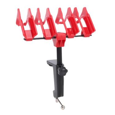Imagem de Fafeicy Cremalheira do Aerógrafo, Suporte Ajustável do Suporte de 4 Aerógrafos Com Braçadeira Forma de G para Fontes Pintura, Rotação de 360 ​​graus, Lábio Dado Forma do Sulco do