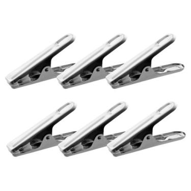 Imagem de Prendedor de Embalagens Mimo Style em Aço Inox com 6 unidades