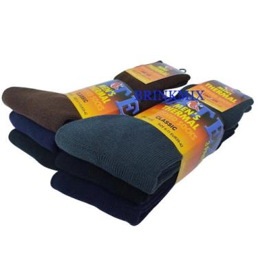 Imagem de 01 Par Meia Térmica De Lã Peluciada Asatex Super Grossa Calça 36 a 42