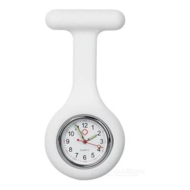 Imagem de Relógio Lapela De Bolso Enfermagem - Broche,  Branco