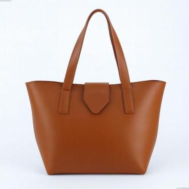 Imagem de Bolsa Saco Lapela Tote Feminina em material sintético  Design Clássico