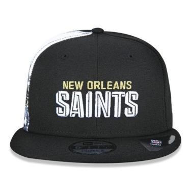 Imagem de BONÉ NEW ERA 950 NEW ORLEANS SAINTS DRAFT FONT NFP21BON036 BRANCO PRETO-Masculino