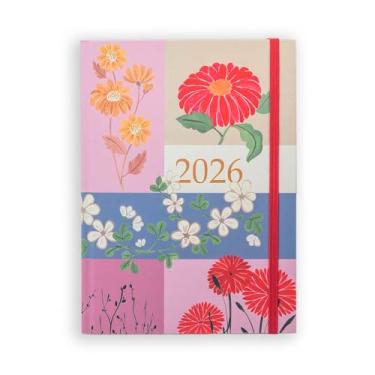 Imagem de AGENDA 2026 ANA LUIZA SEMANAL MESA GARDEN ROSA TECA PAPELARIA