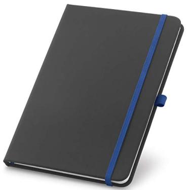 Imagem de Caderneta de Anotações 9x14cm 80 Folhas Pautadas (Preto e Azul)