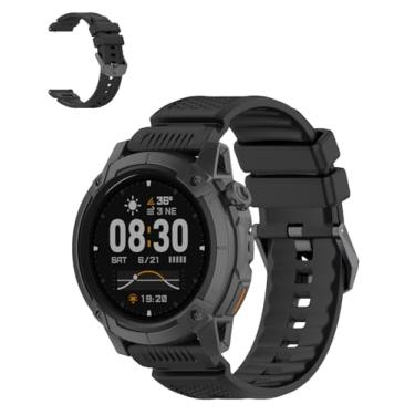 Imagem de Pulseira esportiva de silicone COROS NOMAD – Pulseira de armadura durável ao ar livre, substituição macia e respirável para fitness, caminhadas, corrida, uso diário (preto)