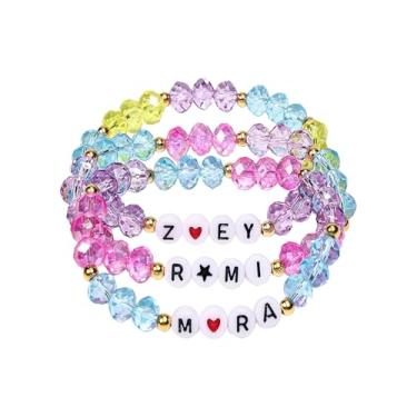 Imagem de SAVITO Pulseiras de amizade combinando, pulseiras Huntrix para caçadores de demônios, acessórios rumi, jinu zoey mira, bijuterias, presentes para meninas, crianças, Halloween, Natal, One Size, Cristal