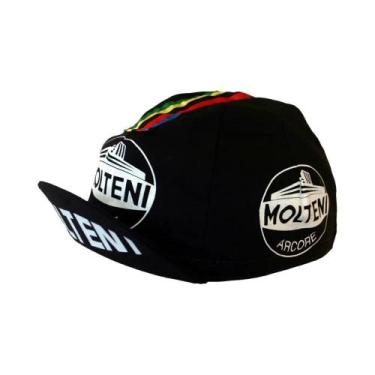 Imagem de Boné de Ciclismo Retro Team Molteni - Respirável e com Proteção Solar,