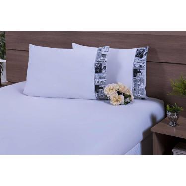 Imagem de Jogo Lençol King Size 3 Peças Casal 200 Fios 100% Algodão