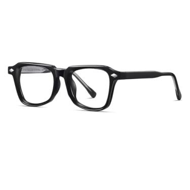 Imagem de VFDHN Óculos de Sol Vintage Clássicos com Rebites e Formato Poligonal para Homens e Mulheres, Estilo Punk, Luxo, Proteção UV400 (Antiluz Azul)