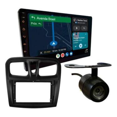 Imagem de Kit central multimidia roadstar 9 pol rs915br android carplay sandero 