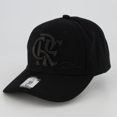 Imagem de Boné Flamengo Zico Escudo Preto-Masculino