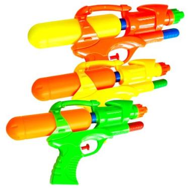 Imagem de Kit 3 Pistola Arminha Water Gun Lança Água Brinquedo 23cm - Ya Huang T