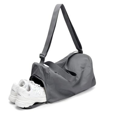 Imagem de Bolsa de ginástica pequena para mulheres, bolsa esportiva com compartimento para sapatos, bolsa de viagem à prova d'água, bolsa de transporte noturna, bolsa de fim de semana para treino, natação, ioga