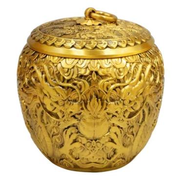 Imagem de YXCQHZM Cinzas de animais, urna memorial, Haustierurnen, urna de latão para cães e gatos