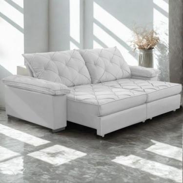 Imagem de Sofá Retrátil e Reclinável 2,50m Clara Conforto Premium e Design Elega